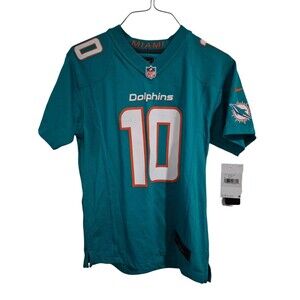 NWT NFL Miami Dolphins Size M Youth Child Aqua Tyreek Hill 10 Vietnam